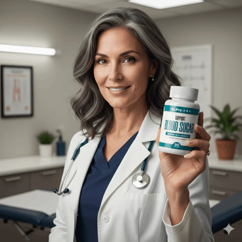 lady-doctor-holding-bottle-of-glpro-blood-sugar-suppor